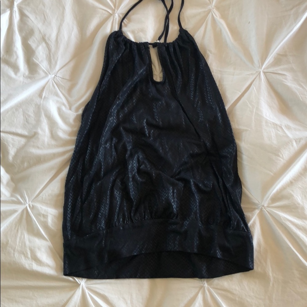 Low back halter with adjustable neck